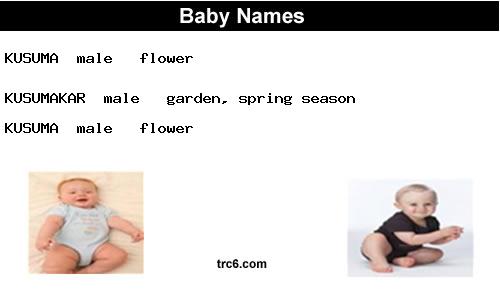 kusuma baby names